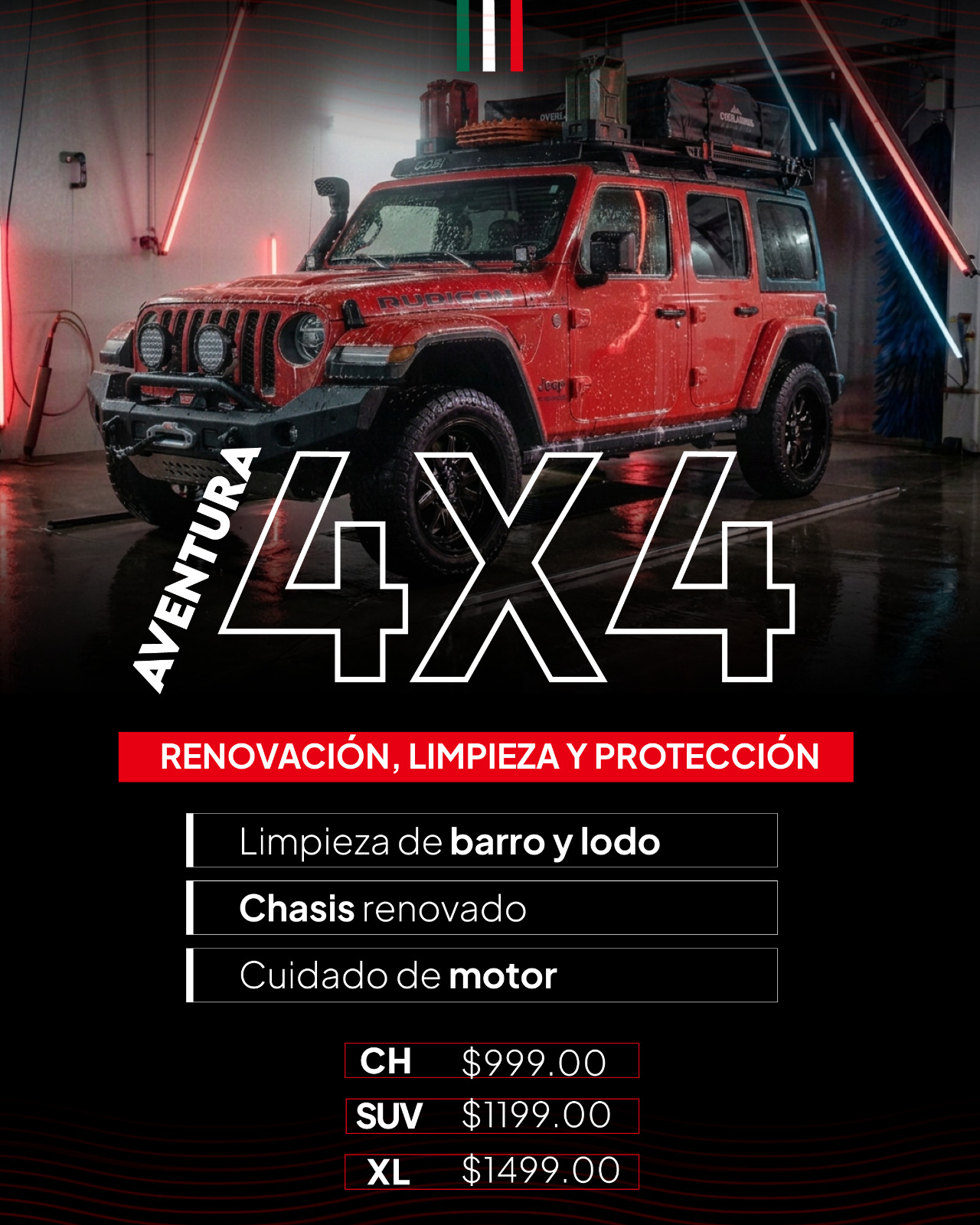 Prestige Auto Care: paquete Aventura 4X4