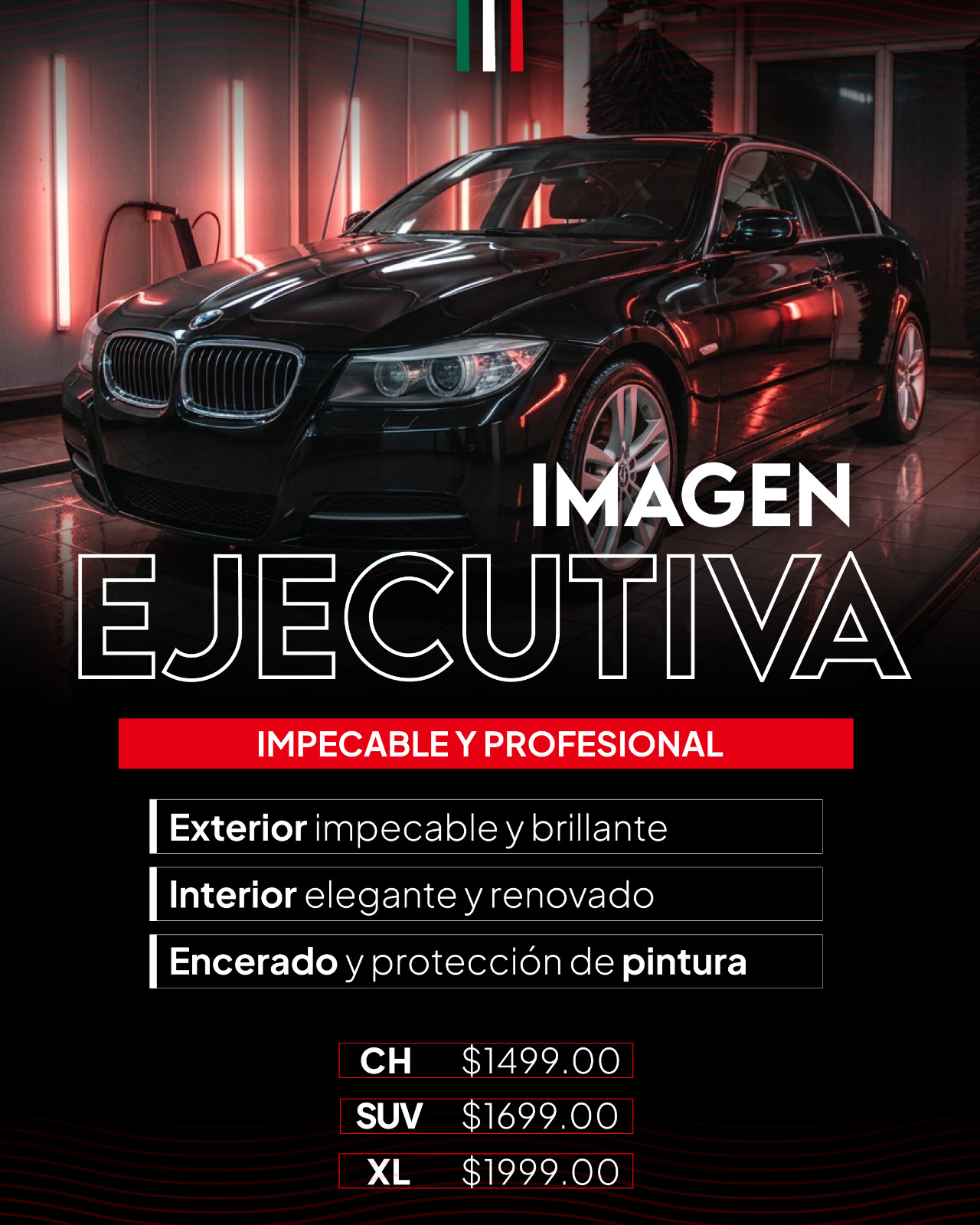 Prestige Auto Care: paquete Imagen Ejecutiva